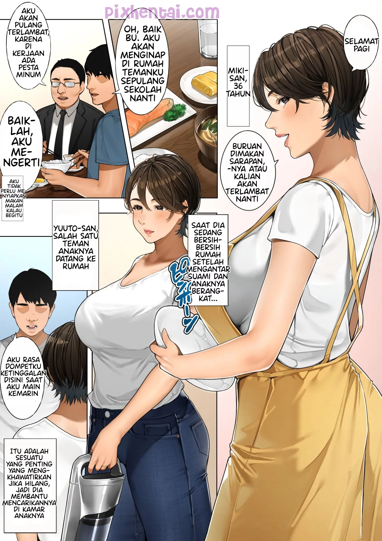 Komik hentai xxx manga sex bokep The Neighborhood Housewife Miki san 2